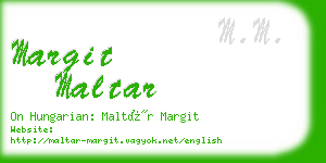 margit maltar business card